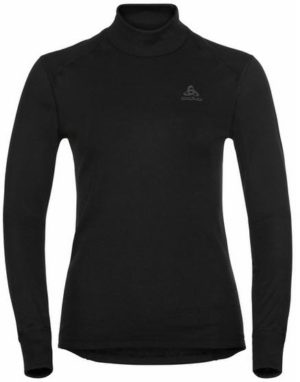 Women's Active Warm Eco Turtleneck Baselayer Top Musta XL