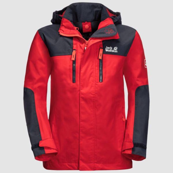 Jasper Jacket Kids Punainen 176