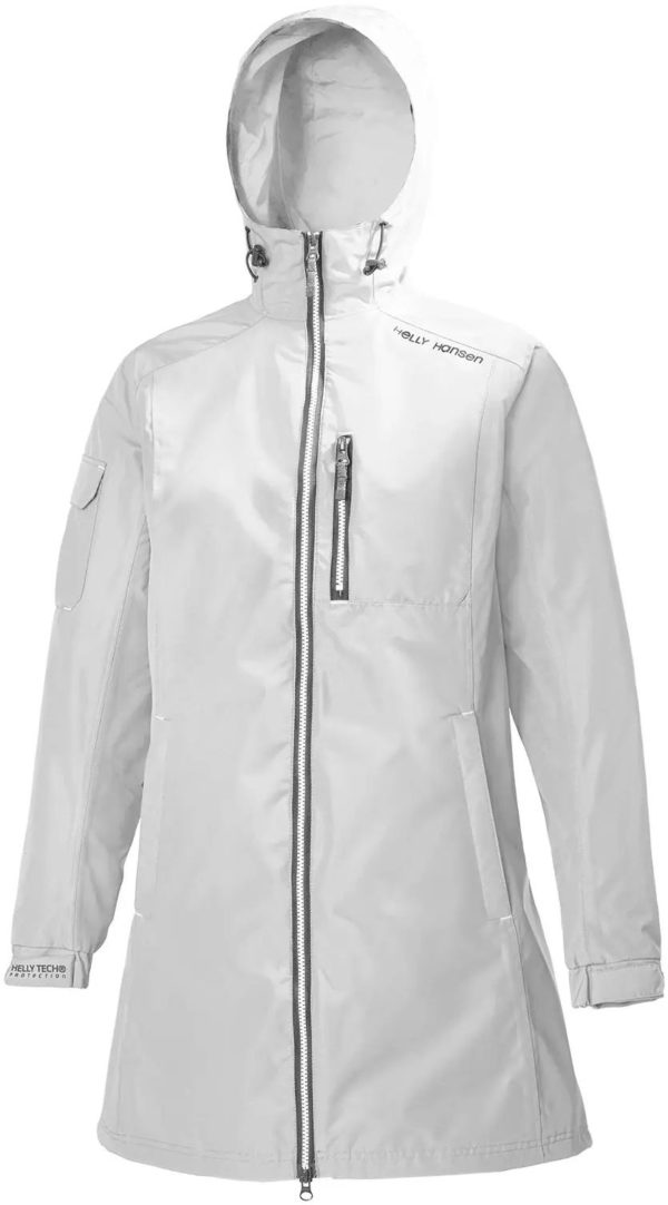 Women's Long Belfast Jacket Valkoinen XS