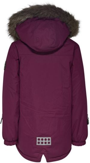 Jamila 755 Tec Girls Jacket Tummanpunainen 164