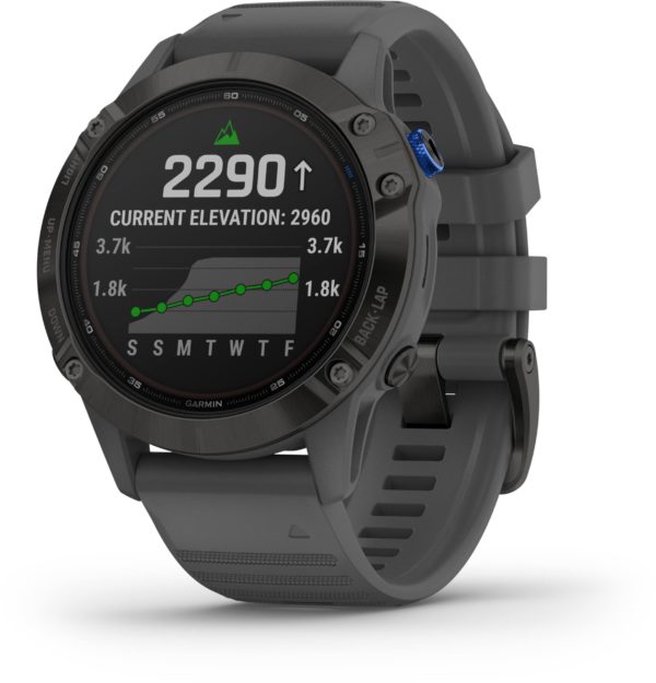 Fenix 6 Pro Solar Musta/harmaa