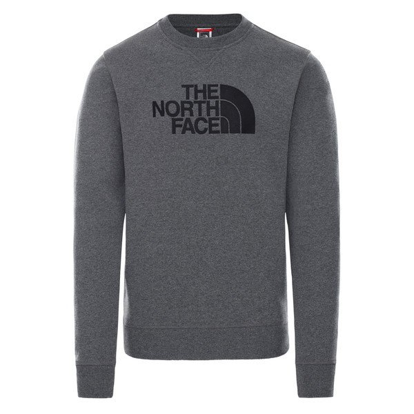 The North Face M Drew Peak Crew - Tnfmediumgreyhtr/tnfblack - Miehet - XL