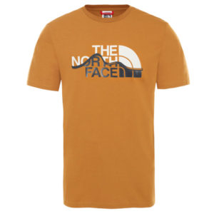 The North Face Men' S S/s Mount Line Tee - Timber Tan - Miehet - L