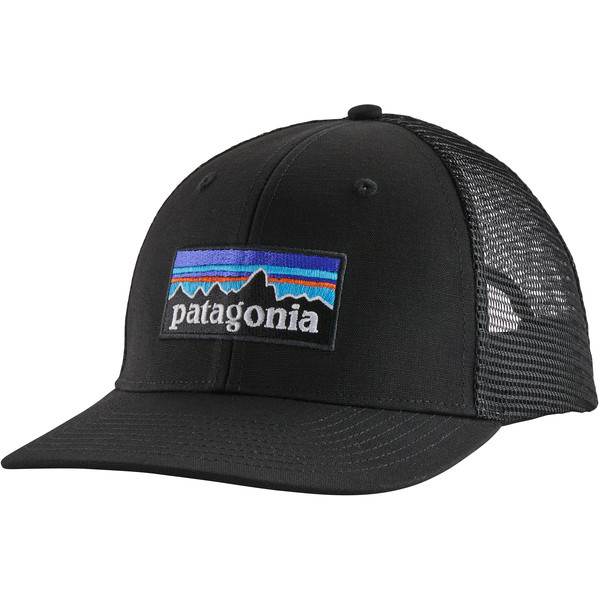 Patagonia P-6 Logo Trucker Hat - Black - Unisex - OneSize
