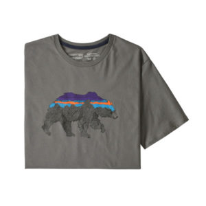 Patagonia M' S Back For Good Organic T-shirt - Noble Grey W/bear - Miehet - XL