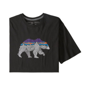 Patagonia M' S Back For Good Organic T-shirt - Black W/bear - Miehet - XL
