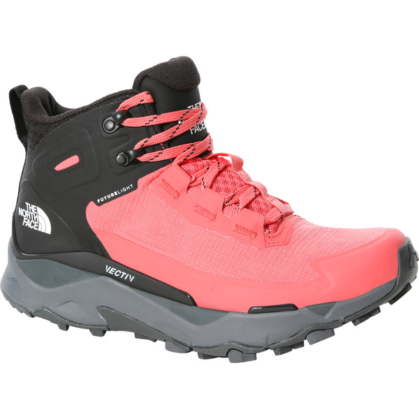 The North Face W Vectiv Exploris Mid Futurelight - Fiesta Red/tnf Black - Naiset - US 6,5