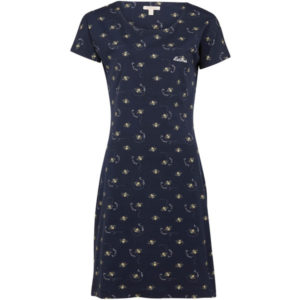 Barbour Harewood Print Dress - Navy Bee Print - Naiset - 16