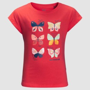 Butterfly T Girls Punainen 152