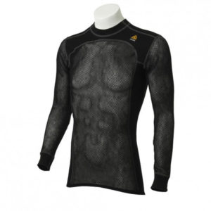 Aclima Woolnet Crew Neck Shirt Man - Jet Black - Miehet - XXL