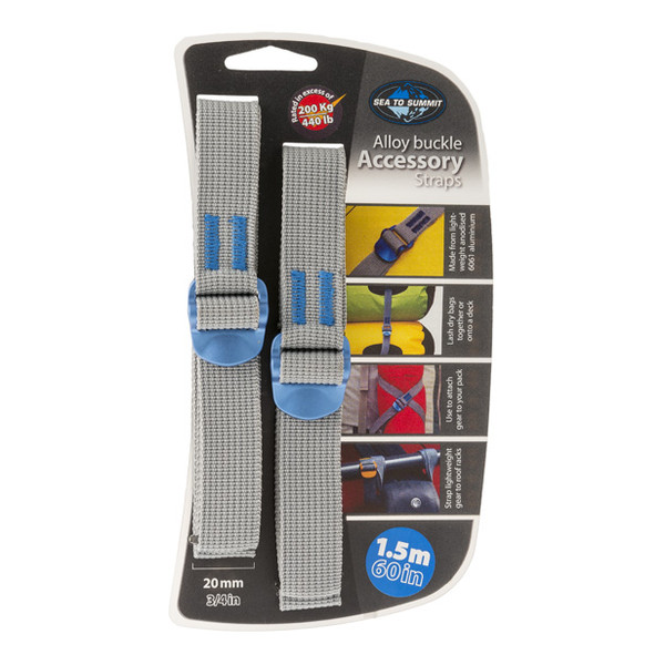 Sea to Summit Tie Down Accessory Straps 20mm 1.5m - Nocolor - OneSize