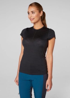 Women's Merino Light Short Sleeve Ebony XS