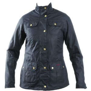 Barbour Emma Wax Jacket - Navy/michaelmass Daisy - Naiset - 10