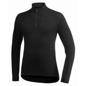 Woolpower Zip Turtleneck 400 - Black - Unisex - S