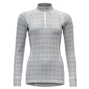 Devold Alnes Woman Half Zip Neck - Grey - Naiset - L