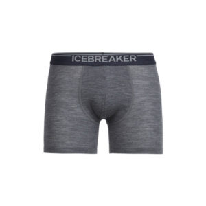 Icebreaker Mens Anatomica Rib Boxers - Gritstone Hthr/stealth - Miehet - S