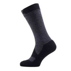 Sealskinz Walking Thin Sock - Dark Grey/black - XL