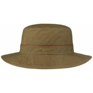 Stetson Bucket Waxed Cotton - Olive - Unisex - S