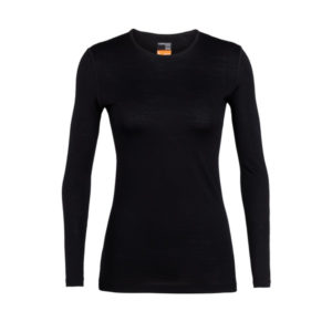 Icebreaker Wmns 200 Oasis Ls Crewe - Black - Naiset - XL