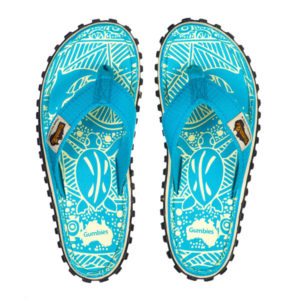 Gumbies Islander Canvas Flip-flops W - Turquoise - Naiset - 36