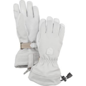 Hestra Women S Patrol Gauntlet - 5 Finger - Ivory - Naiset - 7