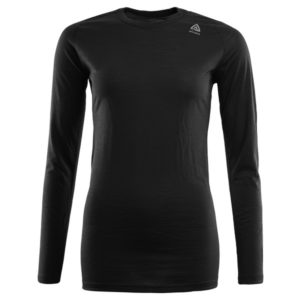 Aclima Lightwool Crew Neck W - Jet Black - Naiset - S