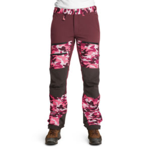 Is Not Enough Athena Trekking Pro Pants - Hot Pink Camouflage - Naiset - S