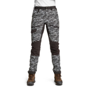 Is Not Enough Medea Trekking Pants - Snow White Zebra - Naiset - M