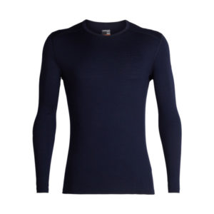 Icebreaker Mens 200 Oasis Ls Crewe - Midnight Navy - Miehet - S