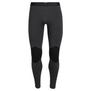 Icebreaker Mens 260 Zone Leggings - Jet Hthr/black - Miehet - S