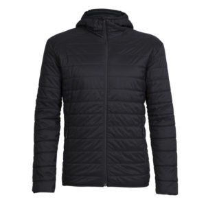 Icebreaker Mens Hyperia Hooded Jacket - Black - Miehet - S