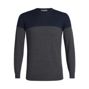 Icebreaker Mens Shearer Crewe Sweater - Midnight Navy/char Hthr - Miehet - XL