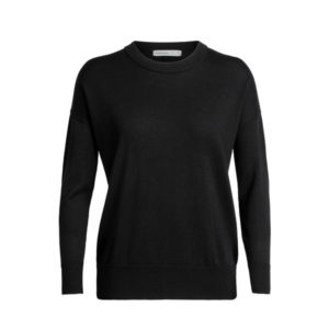 Icebreaker Wmns Shearer Crewe Sweater - Black - Naiset - XL