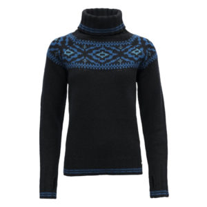 Devold Ona Woman Round Sweater - Ink - Naiset - XS