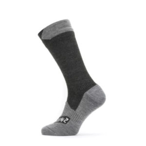 Sealskinz Waterproof All Weather Mid Length Sock - Black/grey Marl - Unisex - S