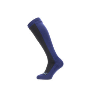 Sealskinz Waterproof Cold Weather Knee Length Sock - Black/navy Blue - Unisex - XL