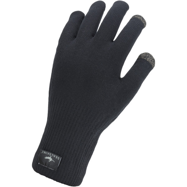 Sealskinz Waterproof All Weather Ultra Grip Knitted Glove - Black - Unisex - M