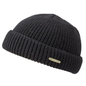 Stetson Beanie Merino Wool (90' S) - Black - OneSize