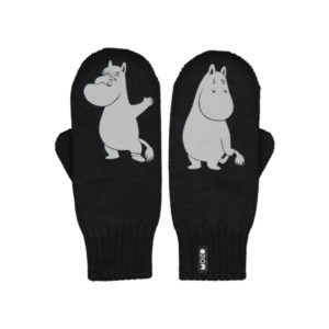 Moiko Ihastus Double Layer Mittens - Black - Unisex - S