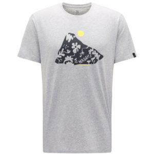 Haglöfs Camp Tee Men - Grey Melange/signal Yellow - Miehet - S