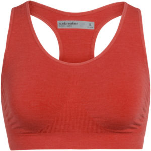 Icebreaker W Anatomica Seamless Sport Bra - Fire - Naiset - XS