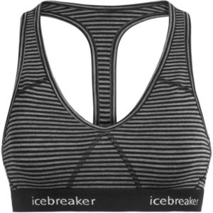 Icebreaker Sprite Racerback Bra - Gritstone Hthr - Naiset - S