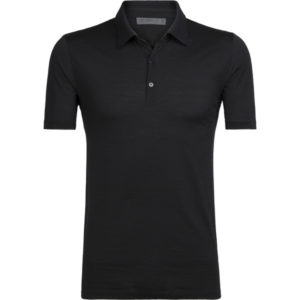 Icebreaker M Tech Lite Ss Polo - Black - Miehet - XXL