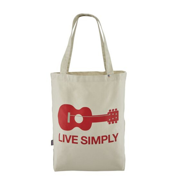 Patagonia Market Tote - Live Simply Guitar: Bleached S - Unisex - OneSize