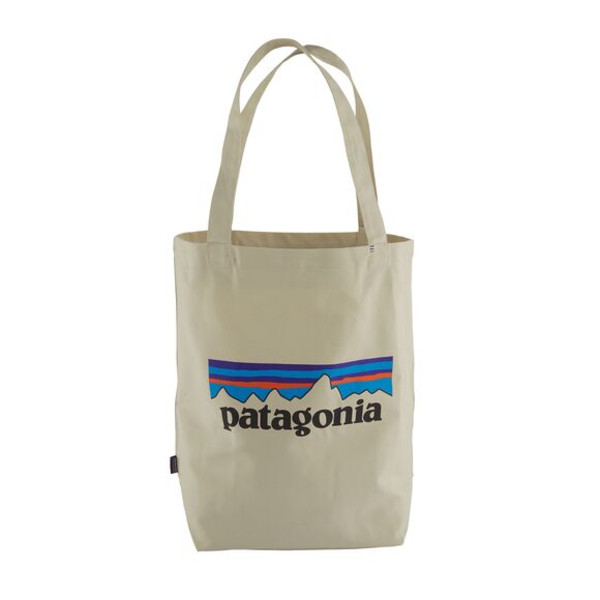 Patagonia Market Tote - P-6 Logo: Bleached Stone - Unisex - OneSize