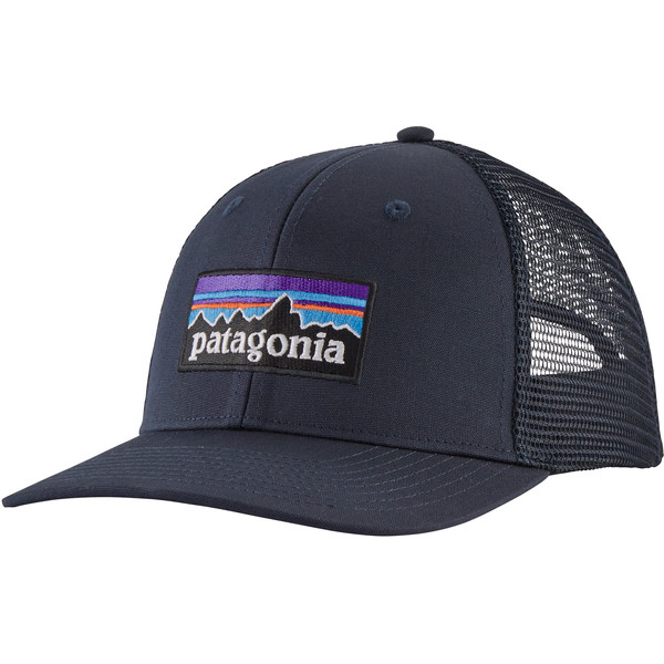 Patagonia P-6 Logo Trucker Hat - Navy Blue - Unisex - OneSize