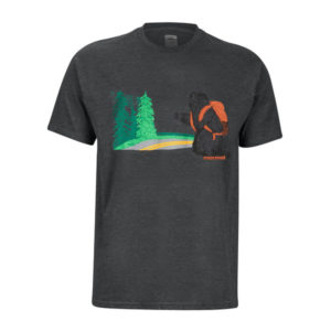 Marmot Trek Tee Ss - Charcoal Heather - Miehet - S