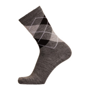 Sukkamestarit Merinovillasukat - Argyle Harmaa - Unisex - 43-46