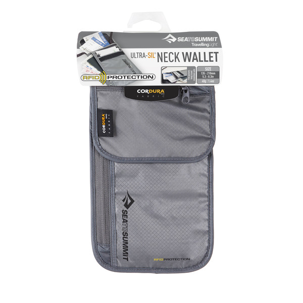 Sea to Summit Travellight Neck Wallet Rfid 5p - Grey - OneSize