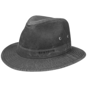 Stetson Traveller Delave Organic Cotton - Black - Unisex - XL